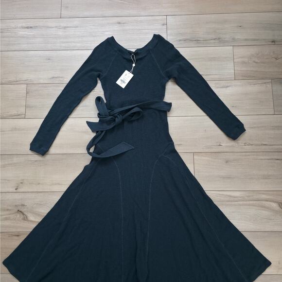 Downeast Destination Dress Long Sleeve Midi Rib Knit Dress Women Sz XS - Picture 5 of 9